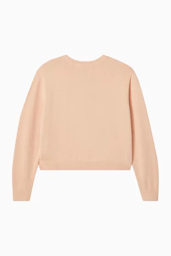Metallic Logo Sweatshirt in Organic Cotton