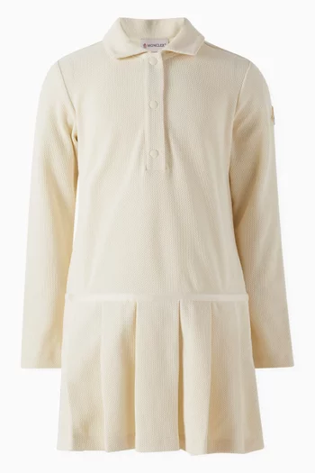 Logo Patch Polo Dress