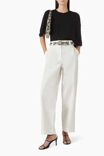 Gari Straight-leg Pants in Gabardine