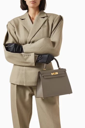 Kelly 28 Sellier Top-handle Bag in Epsom Leather & Gold Hardware