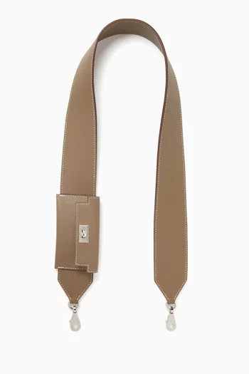 Unused Kelly Pocket Bag Strap in Calfskin & Palladium Hardware