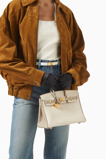 Unused Birkin 25 HSS Top-handle Bag in Togo Leather & Gold Hardware