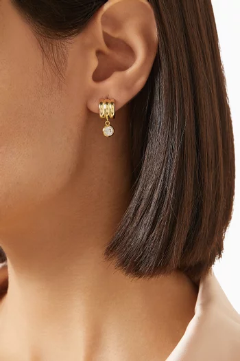 Robyn Huggie Earrings in 14kt Gold Vermeil