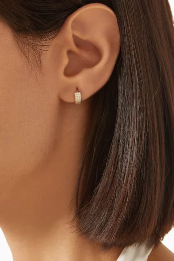 Lara Huggie Earrings in 14kt Gold Vermeil