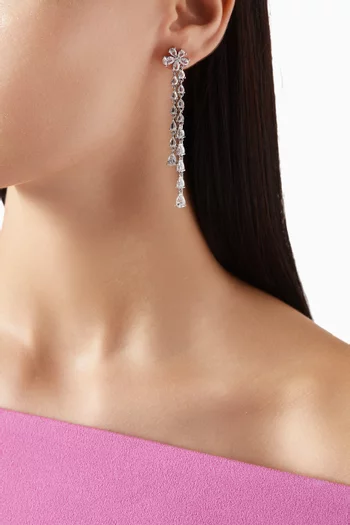 Allie Earrings in Silver-plated Metal