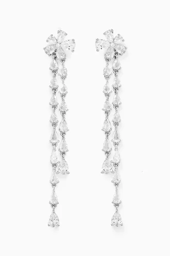 Allie Earrings in Silver-plated Metal