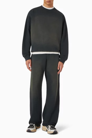 Wide-leg Sweatpants in Cotton-fleece