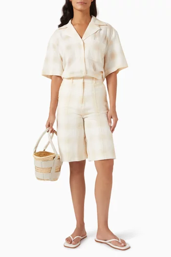 Mason Oversized Shirt in Linen Blend