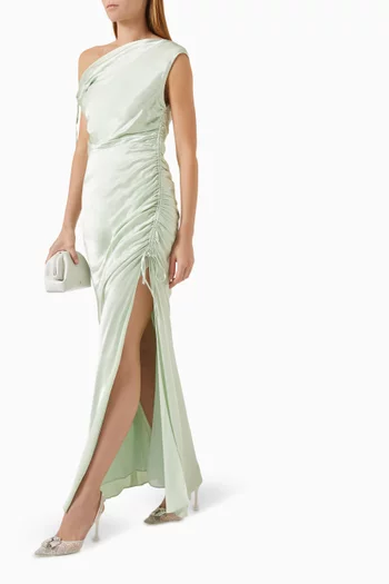 La Lune Gathered Maxi Dress