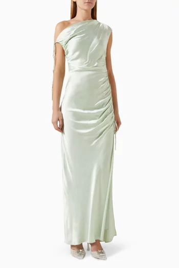 La Lune Gathered Maxi Dress