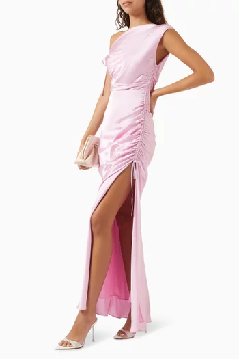 La Lune Gathered Maxi Dress