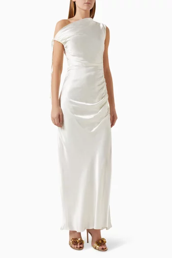 La Lune Gathered Maxi Dress