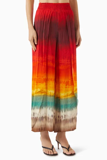 Larissa Open Pleat Pants in Viscose
