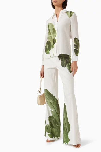 Willa Printed Shirt in Silk