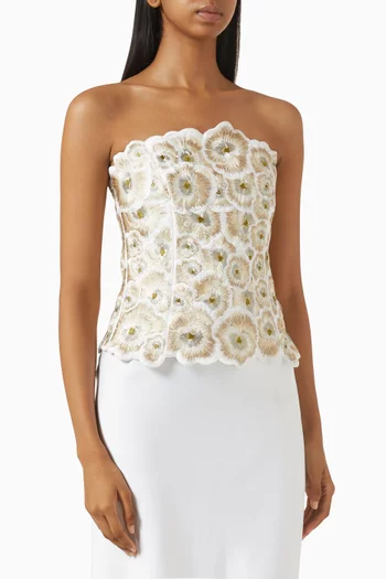 Pansy Lace-up Corset Top