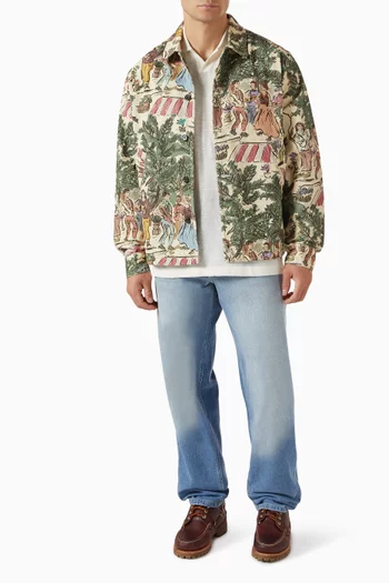 تي شيرت بولو إيمانويل نسيج من مزيج الكتان