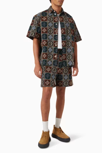 Harry AOE Tile Shorts in Cotton
