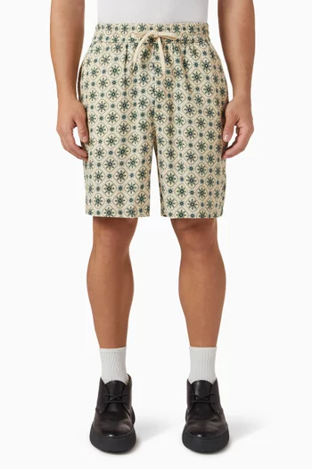 Otto AOP Tapestry Shorts in Cotton