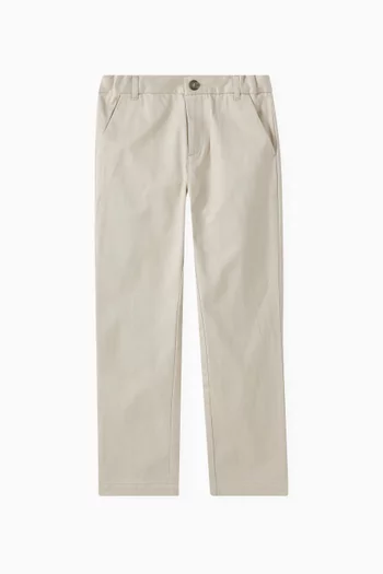 Straight-leg Pants in Organic Cotton