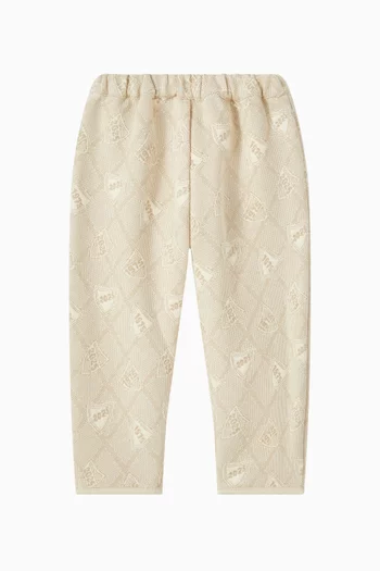 Elvin Quilted Sweatpants in Organic Cotton-blend