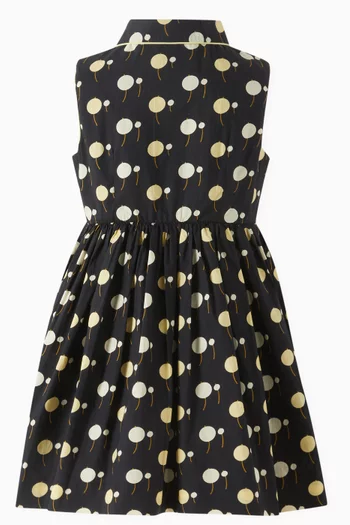 Anne Balloon Printed Dress in Organic Cotton