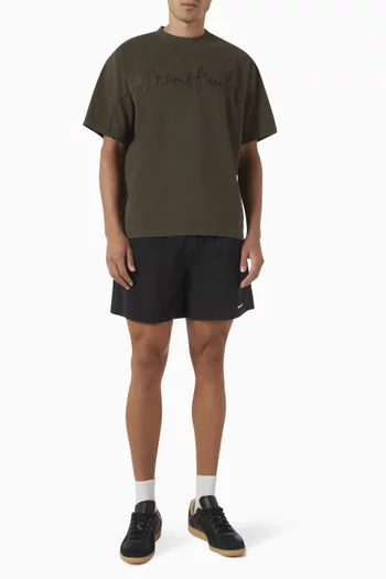Garden Hose Chain-stitch T-shirt in Cotton