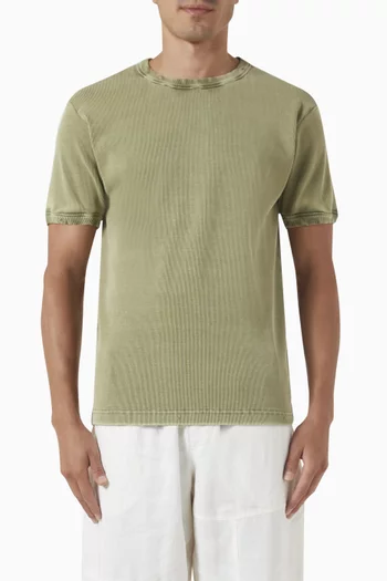 Heavy Rib T-shirt in Cotton