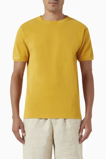 Heavy Rib T-shirt in Cotton