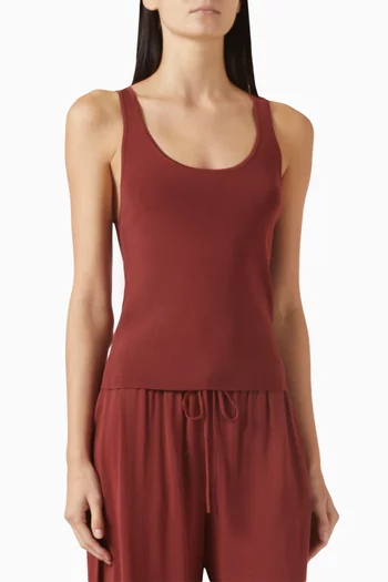 Tank Top in Viscose-blend