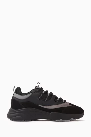 Aero Sneakers in Leather & Mesh