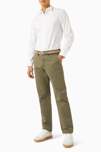 Soft Collar Shirt in Organic Cotton-poplin