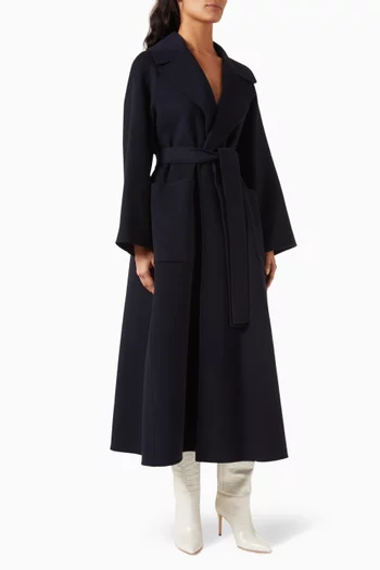 Doris Belted Coat in Wool