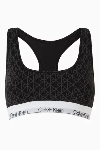 Icon Logo Bralette in Cotton-modal