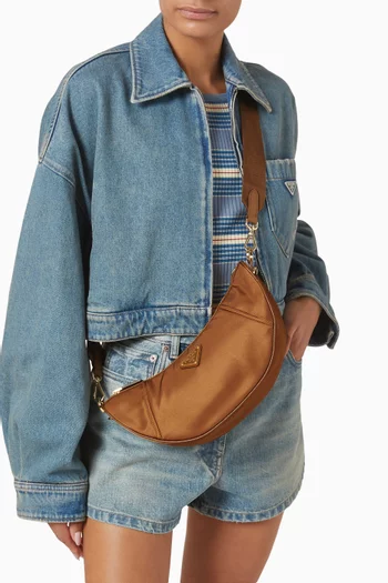 Demi-lune Shoulder Bag in Re-Nylon