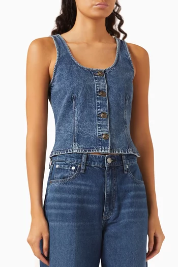 Poppy Top in Denim