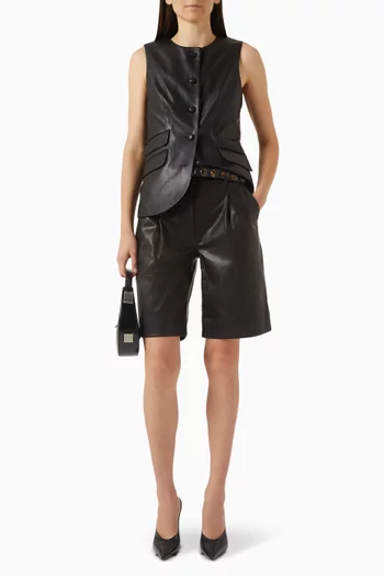 Irina Shorts in Leather