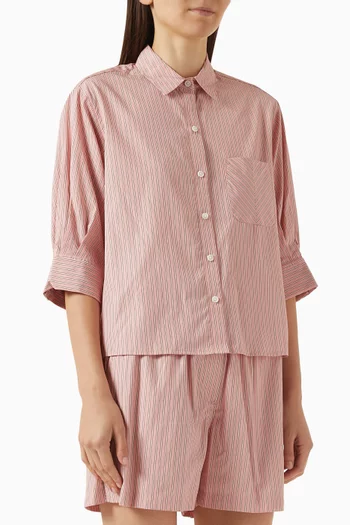 Lucia Striped Shirt in Cotton-poplin