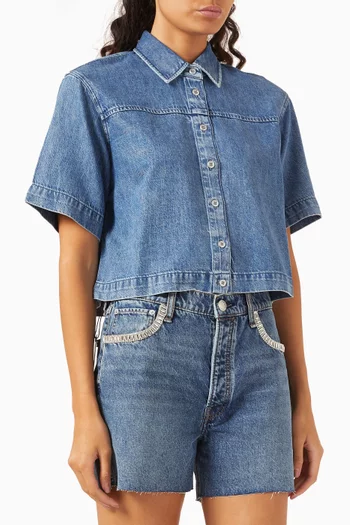 Ultra Featherweight Stevie Top in Denim