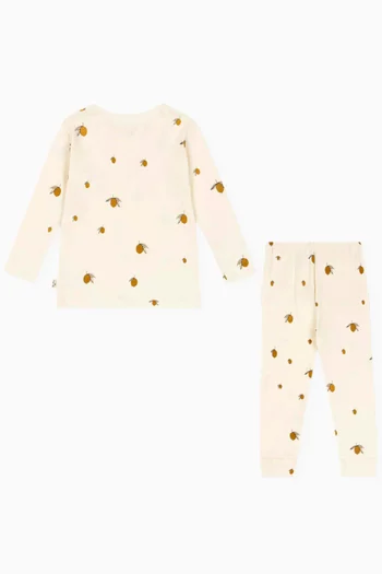 Graphic Print Nightsuit in Cotton