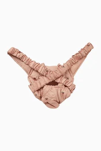 Cherry-embroidered Doll Carrier