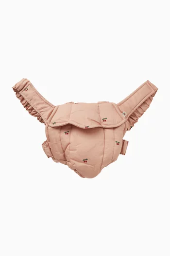 Cherry-embroidered Doll Carrier