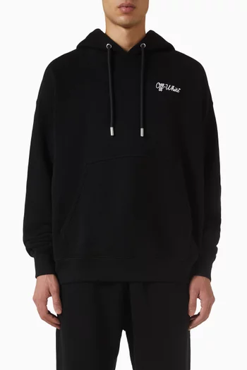 Script Skate Hoodie in Cotton