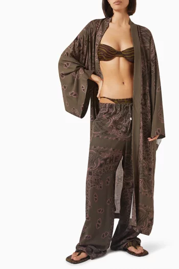 Bandana-print Pants in Muslin