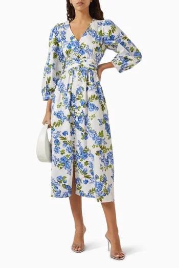 Yassienna Floral-print Dress in Cotton