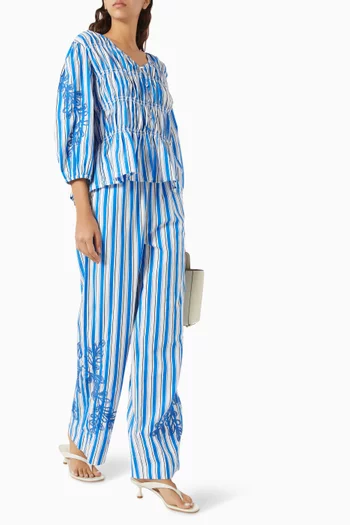 Yastimo Striped Pants in Organic-cotton