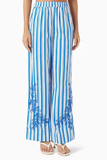 Yastimo Striped Pants in Organic-cotton