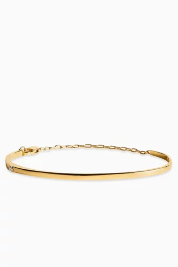 Diamond Chain Bracelet in 18kt Yellow Gold