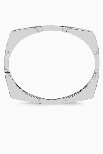 Chrome Diamond Bangle in 14kt Gold