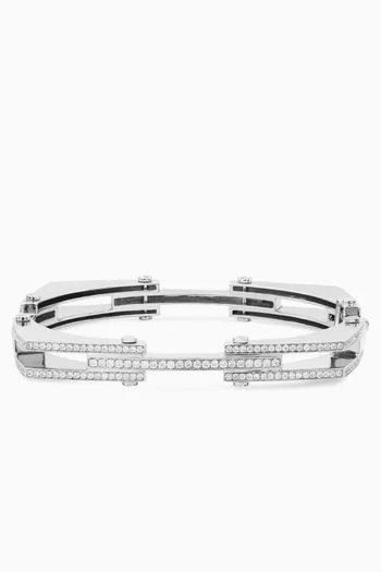 Chrome Diamond Bangle in 14kt Gold