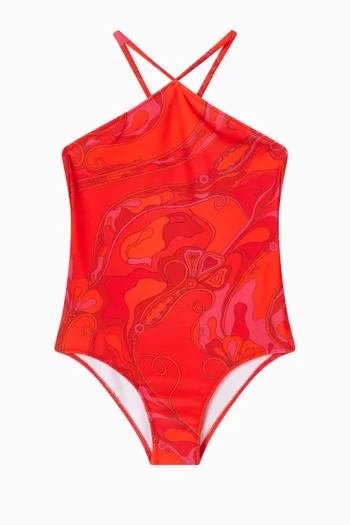 Printed One-piece Swimsuit